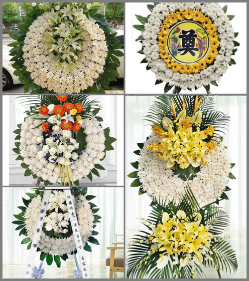 湖北咸宁市崇阳县沙坪镇花圈速递